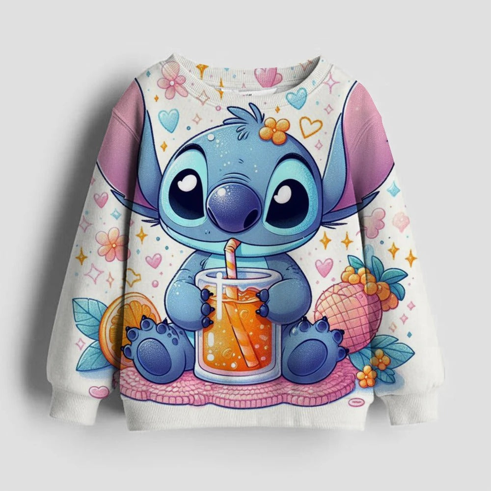 Stitch Themed Full Sleeve Hoodie