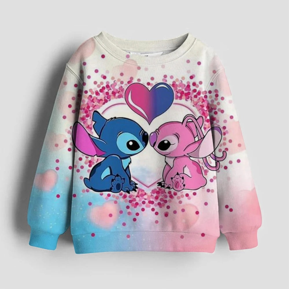 Stitch Themed Full Sleeve Hoodie