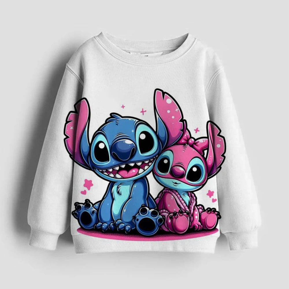 Stitch Themed Full Sleeve Hoodie