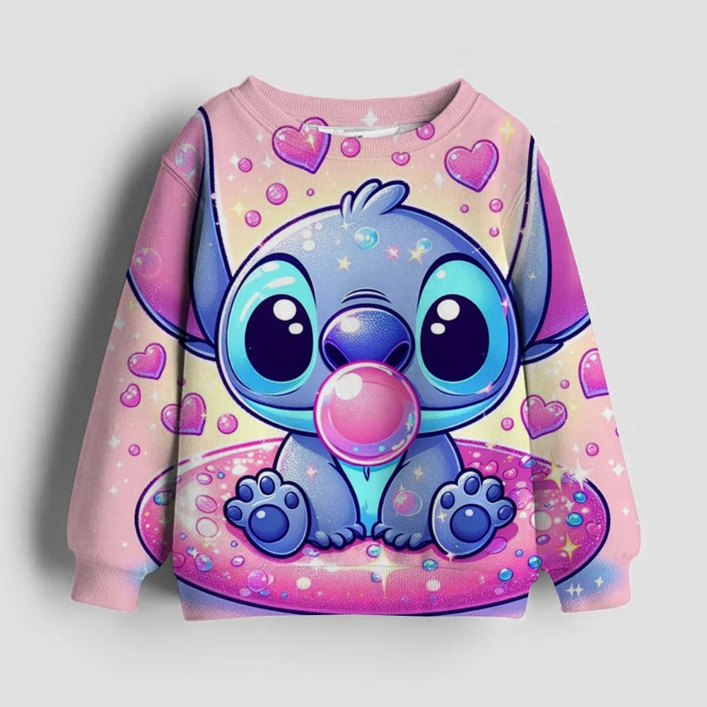 Stitch Themed Full Sleeve Hoodie