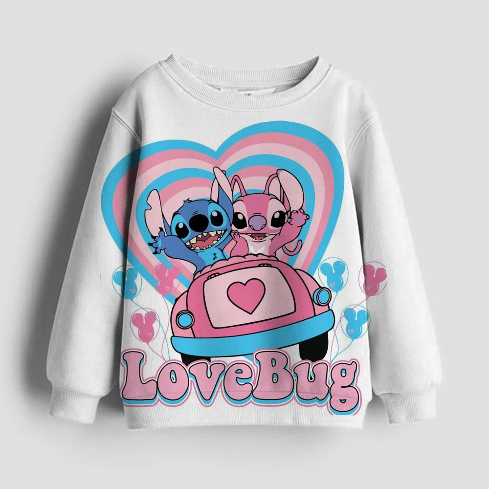Stitch Themed Full Sleeve Hoodie