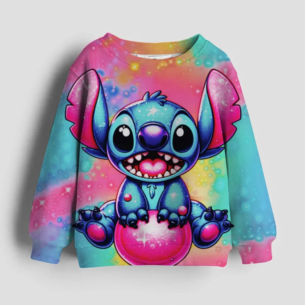 Stitch Themed Full Sleeve Hoodie