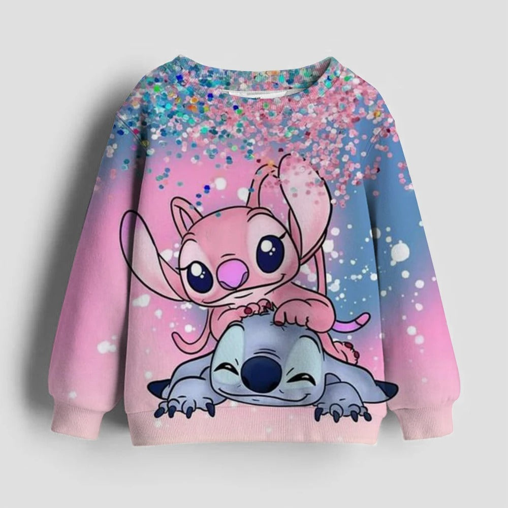 Stitch Themed Full Sleeve Hoodie