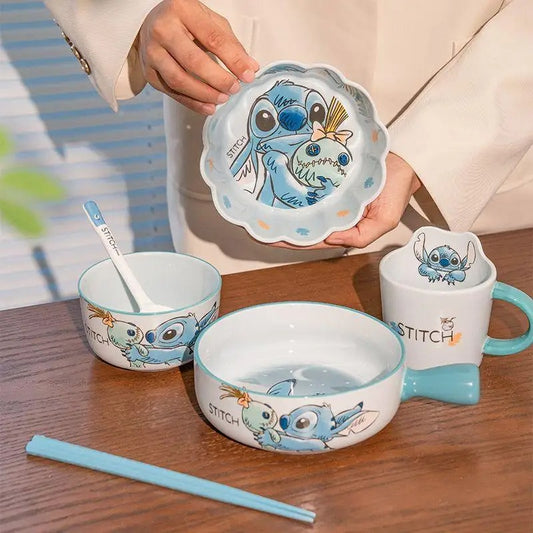Stitch Themed Ceramic Dish set