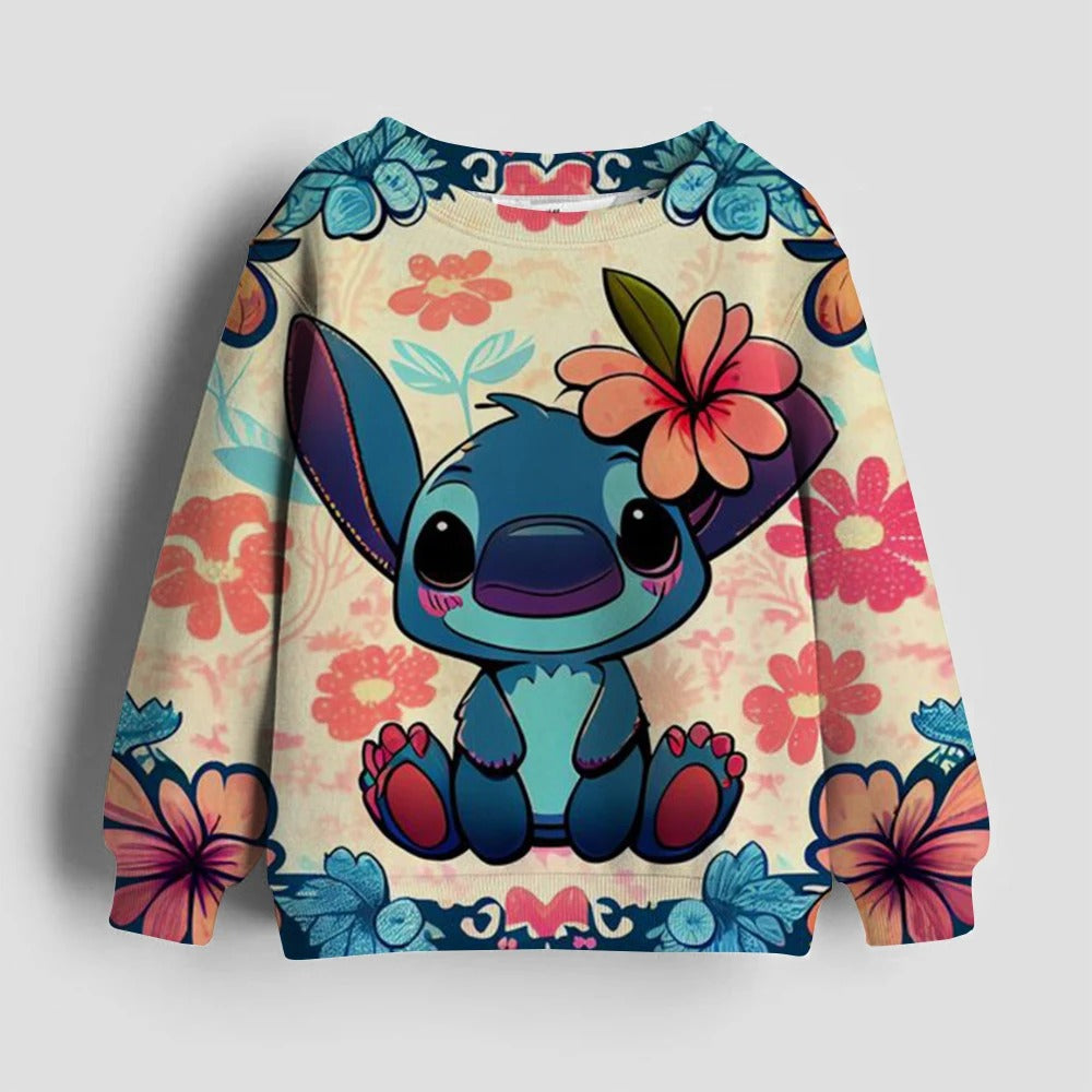 Stitch Themed Full Sleeve Hoodie