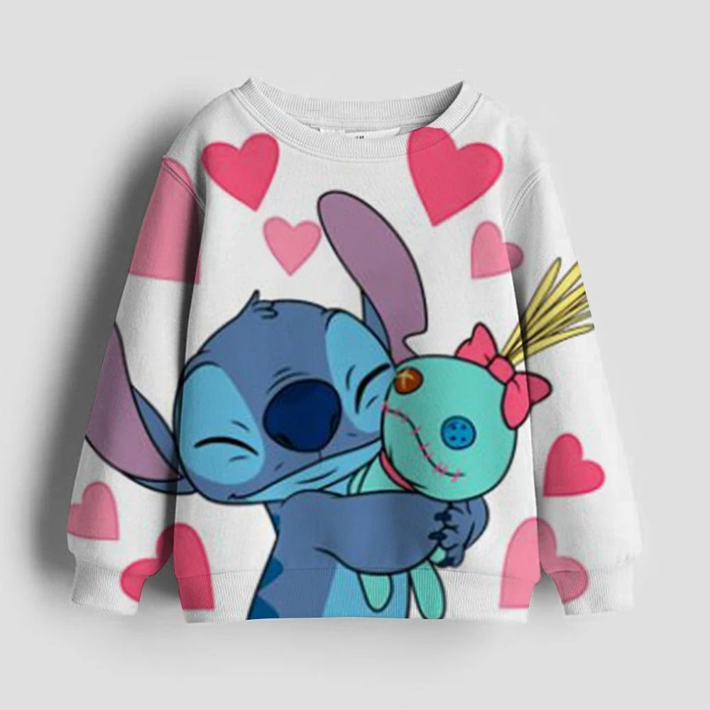 Stitch Themed Full Sleeve Hoodie