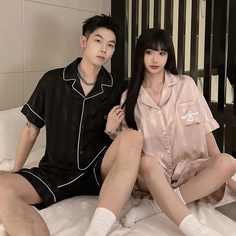 Stitch Themed couple pajama short sleeve + short